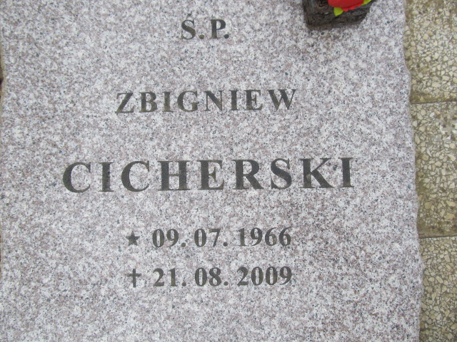 Zbigniew Cicherski 1966 Malbork - Grobonet - Wyszukiwarka osób pochowanych