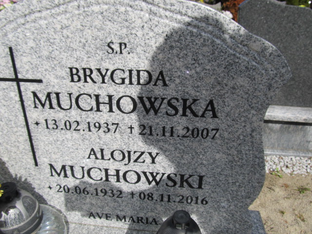 Brygida Muchowska 1937 Malbork - Grobonet - Wyszukiwarka osób pochowanych