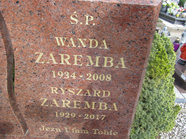 Wanda Zaremba 1937 Malbork - Grobonet - Wyszukiwarka osób pochowanych