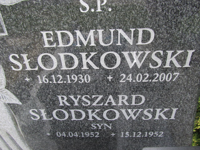 Edmund Słodkowski 1930 Malbork - Grobonet - Wyszukiwarka osób pochowanych