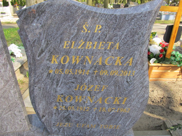 Józef Kownacki 1912 Malbork - Grobonet - Wyszukiwarka osób pochowanych