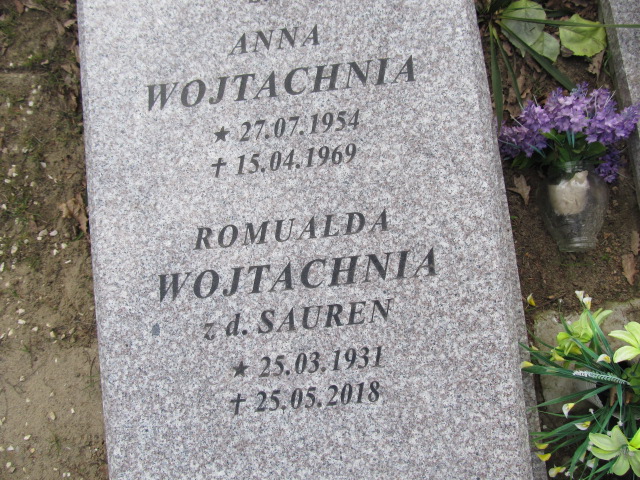 Romualda Wojtachnia 1931 Malbork - Grobonet - Wyszukiwarka osób pochowanych