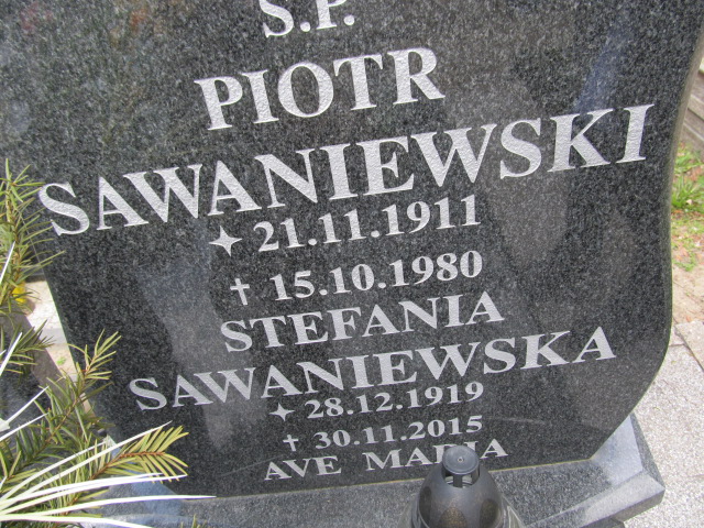 Piotr Sawaniewski 1911 Malbork - Grobonet - Wyszukiwarka osób pochowanych