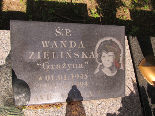Wanda Zielińska 1945 Malbork - Grobonet - Wyszukiwarka osób pochowanych