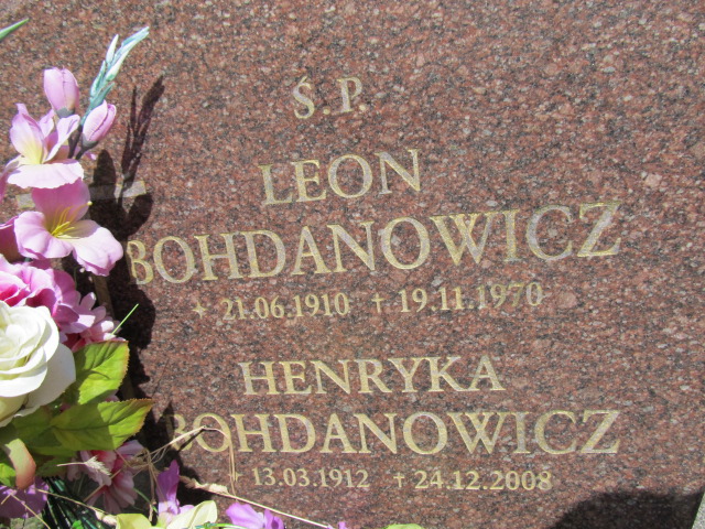 Leon Bohdanowicz 1910 Malbork - Grobonet - Wyszukiwarka osób pochowanych