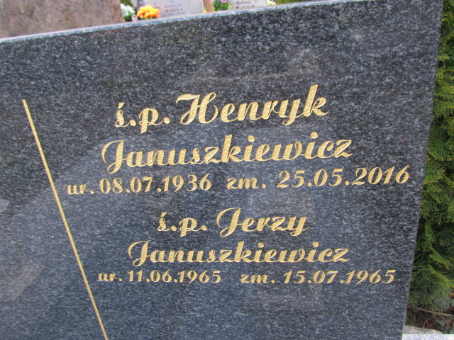 Henryk Januszkiewicz 1936 Malbork - Grobonet - Wyszukiwarka osób pochowanych
