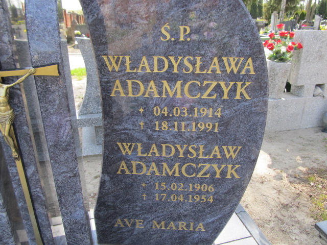 Władysław Adamczyk 1906 Malbork - Grobonet - Wyszukiwarka osób pochowanych