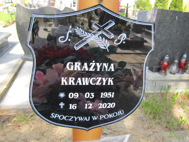 Grażyna Krawczyk 1951 Malbork - Grobonet - Wyszukiwarka osób pochowanych