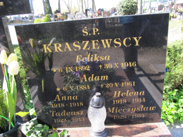 Adam Kraszewski 1884 Malbork - Grobonet - Wyszukiwarka osób pochowanych