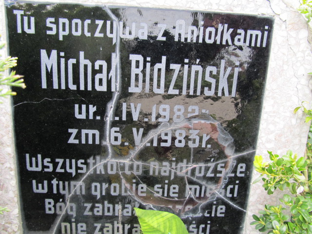 Michał Bidziński 1982 Malbork - Grobonet - Wyszukiwarka osób pochowanych