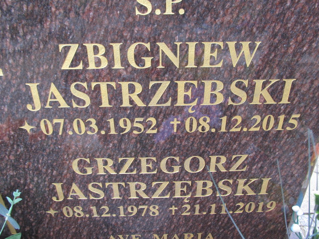 Grzegorz Jastrzębski 1978 Malbork - Grobonet - Wyszukiwarka osób pochowanych