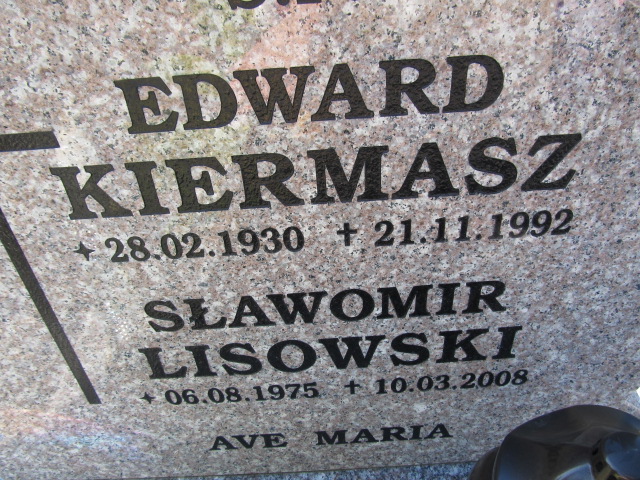 Edward Kiermasz 1930 Malbork - Grobonet - Wyszukiwarka osób pochowanych