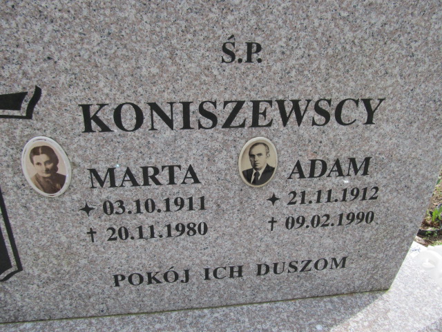 Adam-(2) Koniszewski 1912 Malbork - Grobonet - Wyszukiwarka osób pochowanych