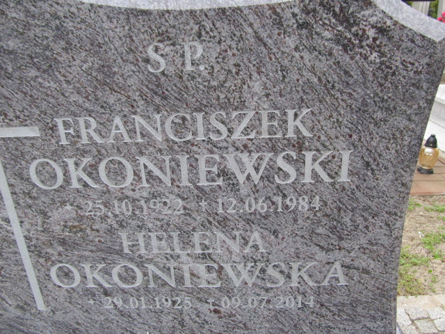 Helena Okoniewska 1925 Malbork - Grobonet - Wyszukiwarka osób pochowanych