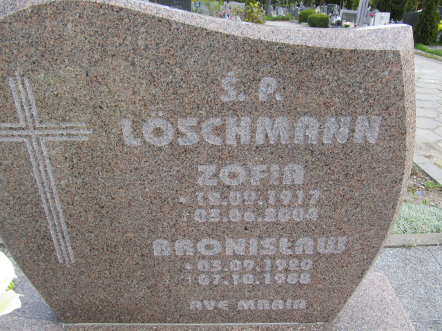 Zofia Loschmann 1917 Malbork - Grobonet - Wyszukiwarka osób pochowanych