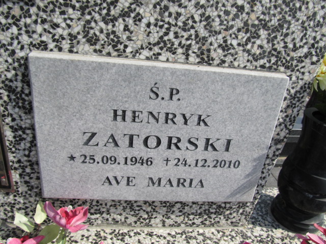 Henryk Zatorski 1946 Malbork - Grobonet - Wyszukiwarka osób pochowanych