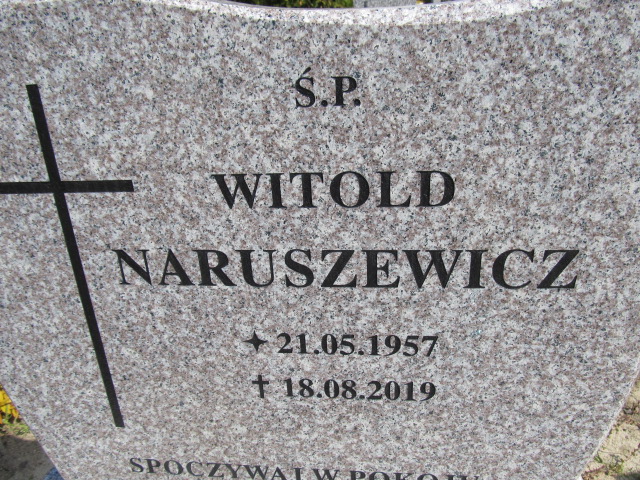 Witold Naruszewicz 1957 Malbork - Grobonet - Wyszukiwarka osób pochowanych