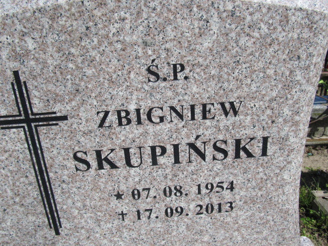 Zbigniew Skupiński 1954 Malbork - Grobonet - Wyszukiwarka osób pochowanych