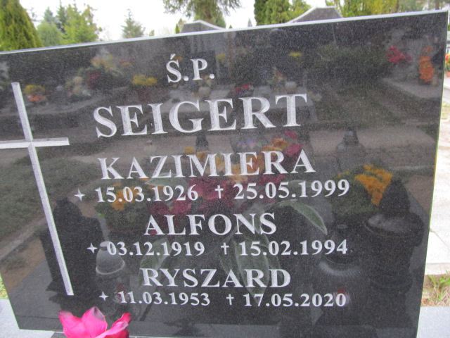 Kazimiera Seigert 1926 Malbork - Grobonet - Wyszukiwarka osób pochowanych