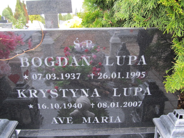 Krystyna Lupa 1940 Malbork - Grobonet - Wyszukiwarka osób pochowanych