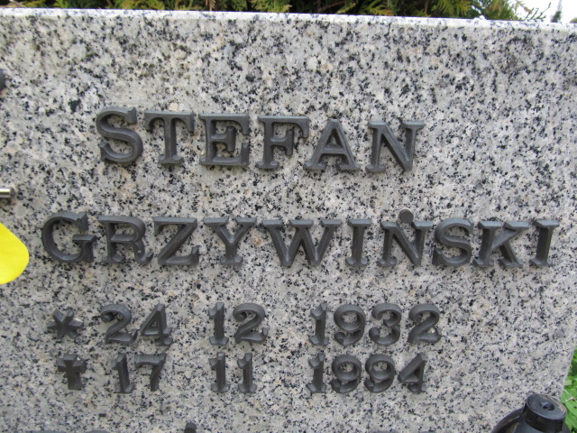 Stefan Grzywiński 1932 Malbork - Grobonet - Wyszukiwarka osób pochowanych